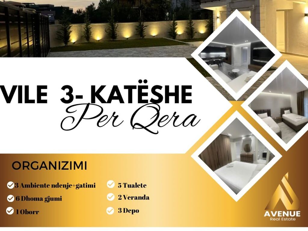 Super Vilë Luksoze me qera Rruga e Elbasanit, Pranë Sofrës së Ariut, Tiranë