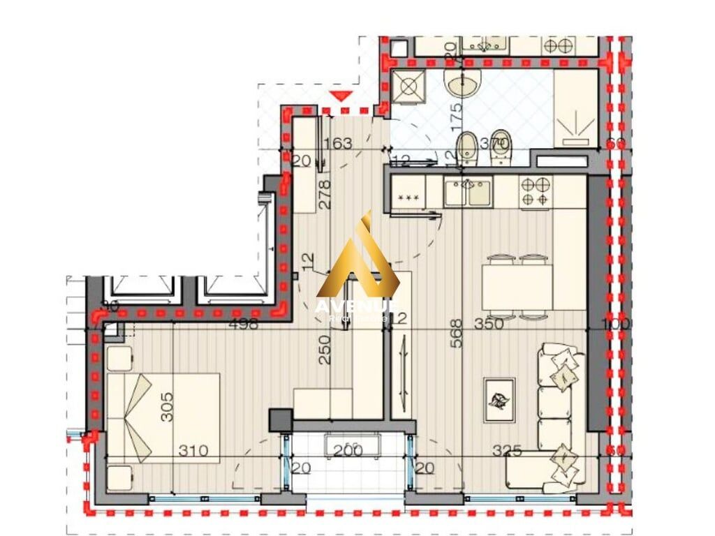 1+1 APARTMENT FOR SALE ON BULEVARDI I RI