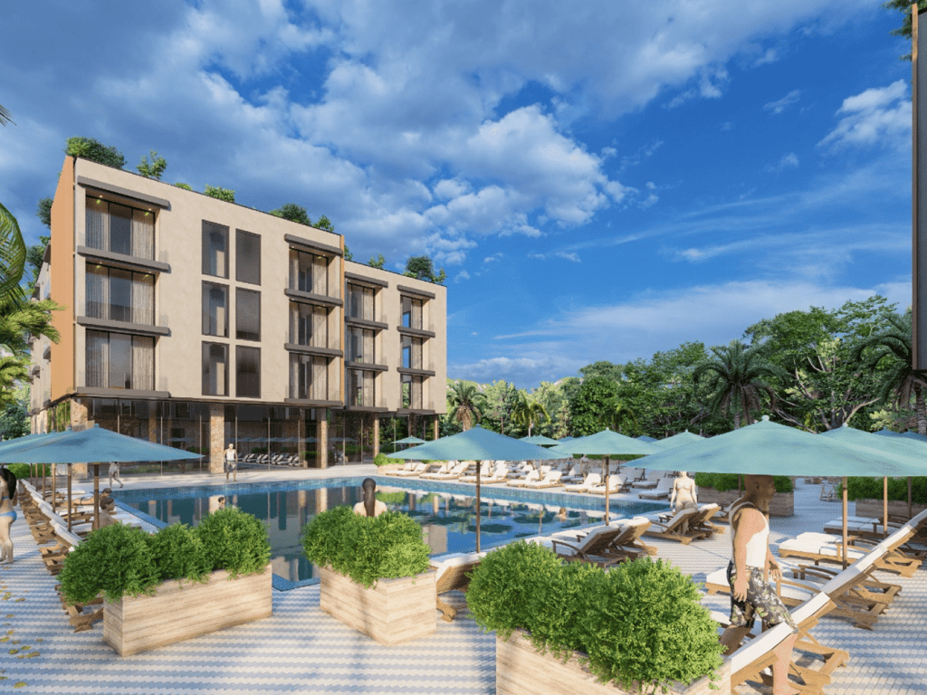 Apartament 1+1 ne shitje te Twin Resort ne Radhime
