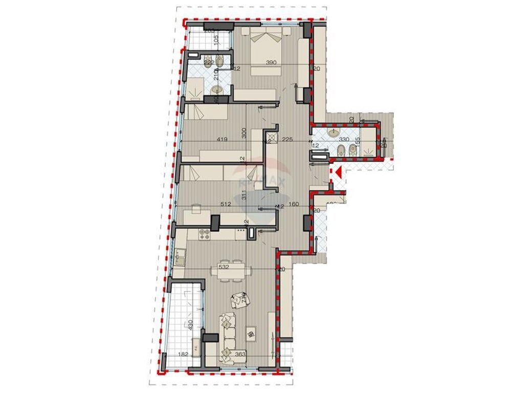 Apartament ne shitje 3+1+2 tek Bulevardi i Ri!!