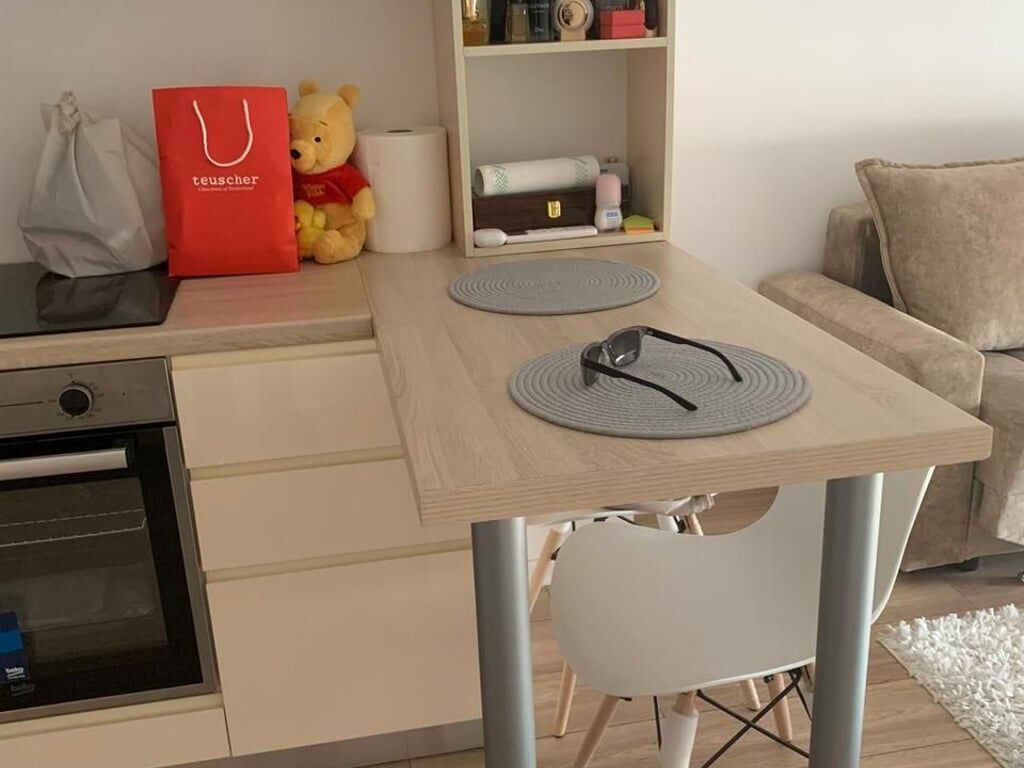 A 1+1 apartment is for rent on December 21 for 550 euros.