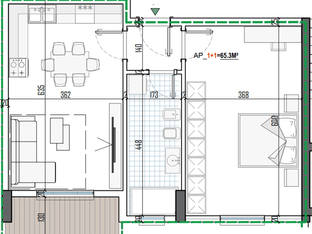 FOR SALE 1+1 APARTMENT, PASKUQAN, NEAR THE GREAT RING ROAD, TIRANA