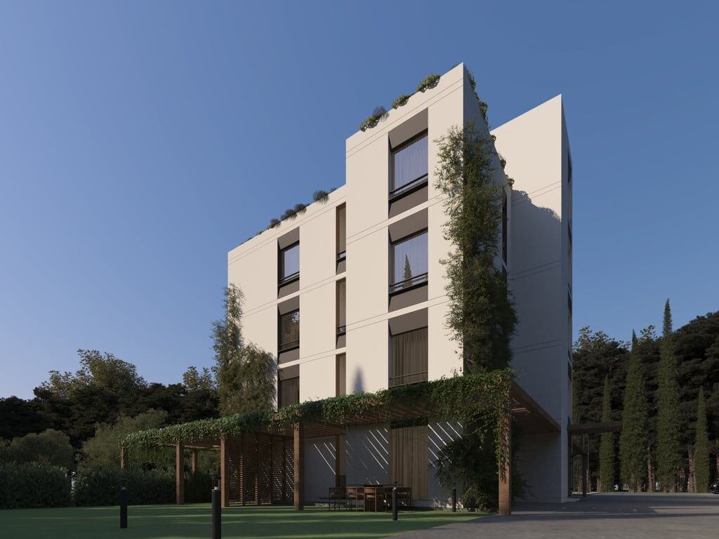 For sale: 1+1 Himarë 📍 - Area: 46 m² &amp; 100 m² Yard 🟢 Finishing plaster &amp; Insulation system in progress (5 min from the sea) 🌊