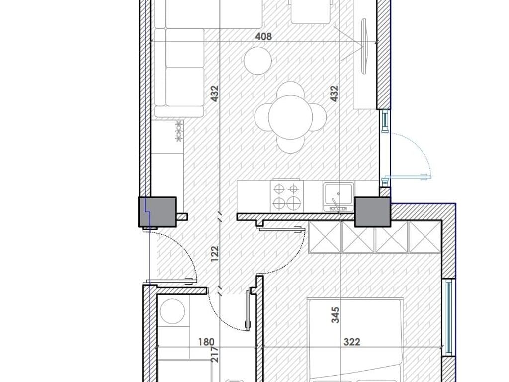 For sale: 1+1 Himarë 📍 - Area: 46 m² &amp; 100 m² Yard 🟢 Finishing plaster &amp; Insulation system in progress (5 min from the sea) 🌊