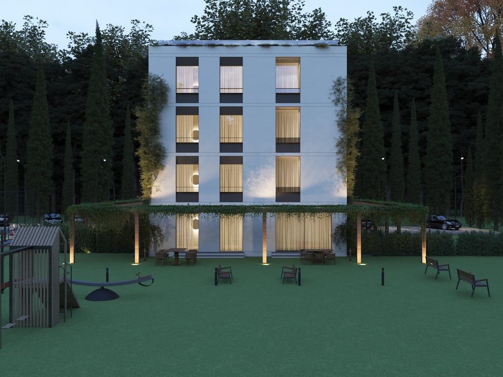 For sale: 1+1 Himarë 📍 - Area: 46 m² &amp; 100 m² Yard 🟢 Finishing plaster &amp; Insulation system in progress (5 min from the sea) 🌊