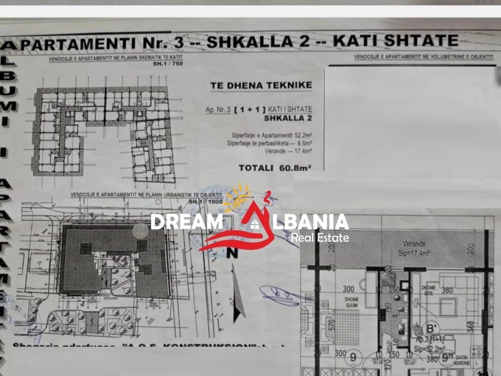 1+1 apartment for sale in Astir, Loni Ligori Street in Tirana (ID 41111066)