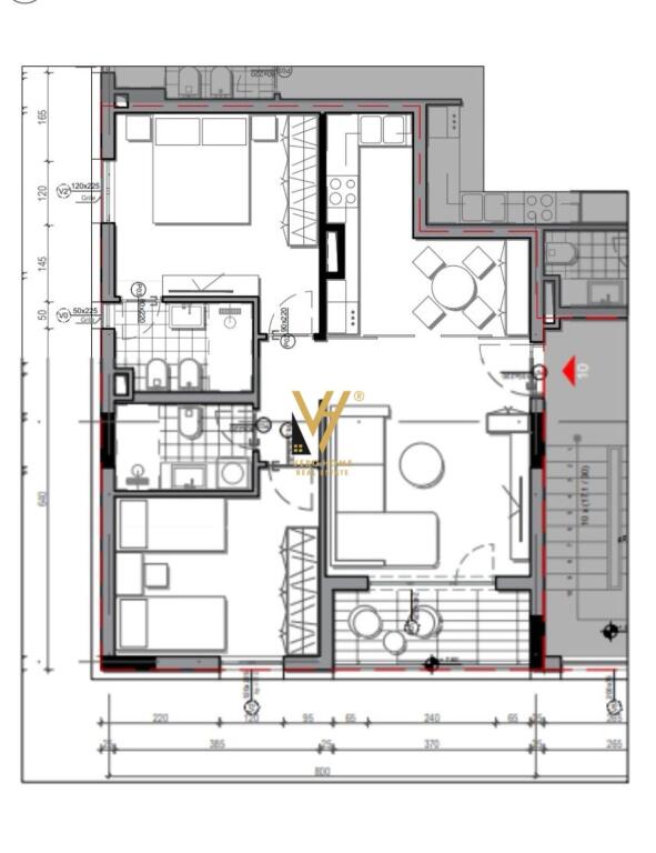 FOR SALE APARTMENT 2+1+2+BLOCK AT PARK LIFE 2 COMPLEX, LIQENI I THATE