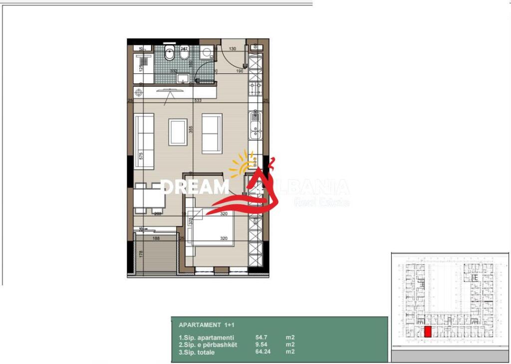 Appartamento 1+1 in vendita nella zona di Kamza (ID 41111083)