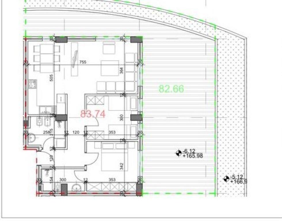 OKAZZION!!!Apartament 2+1+2 ne shitje te Residenza Kodra e Diellit (ID 41211988)