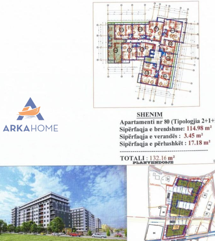 IN VENDITA APPARTAMENTO 2+1+2 BALCONI, "PASKUQAN"