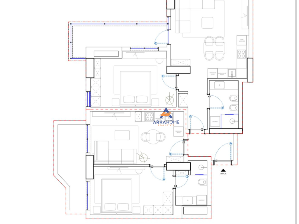 FOR SALE APARTMENT 3+1+BALCONY "RRUGA BULEVARDI GJERGJ FISHTA" 355,000 EURO.