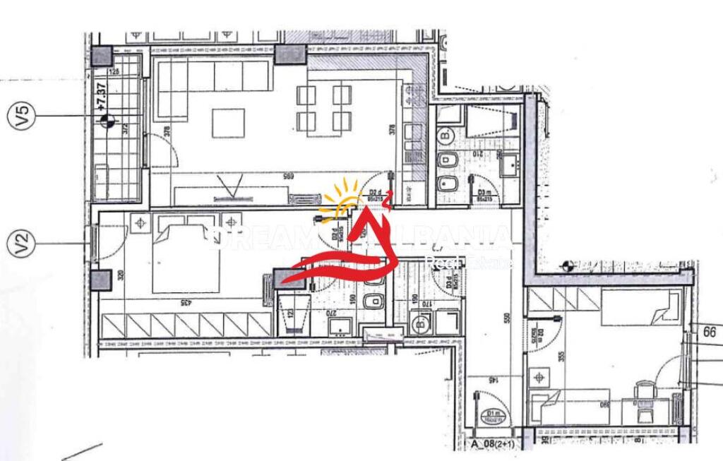 Apartment 2+1+2 +storage for sale at New Boulevard near Marga Complex 1 ID (41211941)
