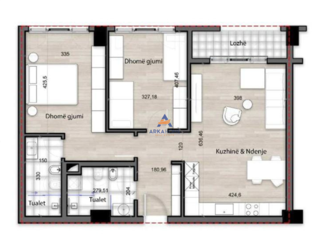 FOR SALE APARTMENT 2+1+BALCONY "SPLENDER RESIDENCE" 169,125 EURO