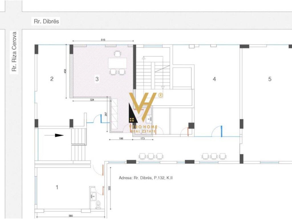 BUSINESS PREMISES FOR RENT 40M2, DIBRA STREET, 43,000 LEKE
