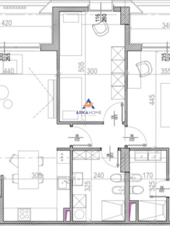 FOR SALE APARTMENT 2+1+2BALCONIES "TIRANA RIVERSIDE , KAVAJES STREET" 257,526 EURO