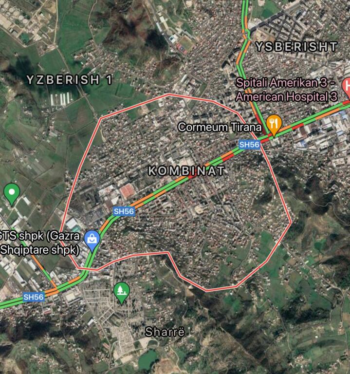 Kapanon 2-katesh me qera ne Prush prane PRIMAVERA ne Tirane (ID 4281242)