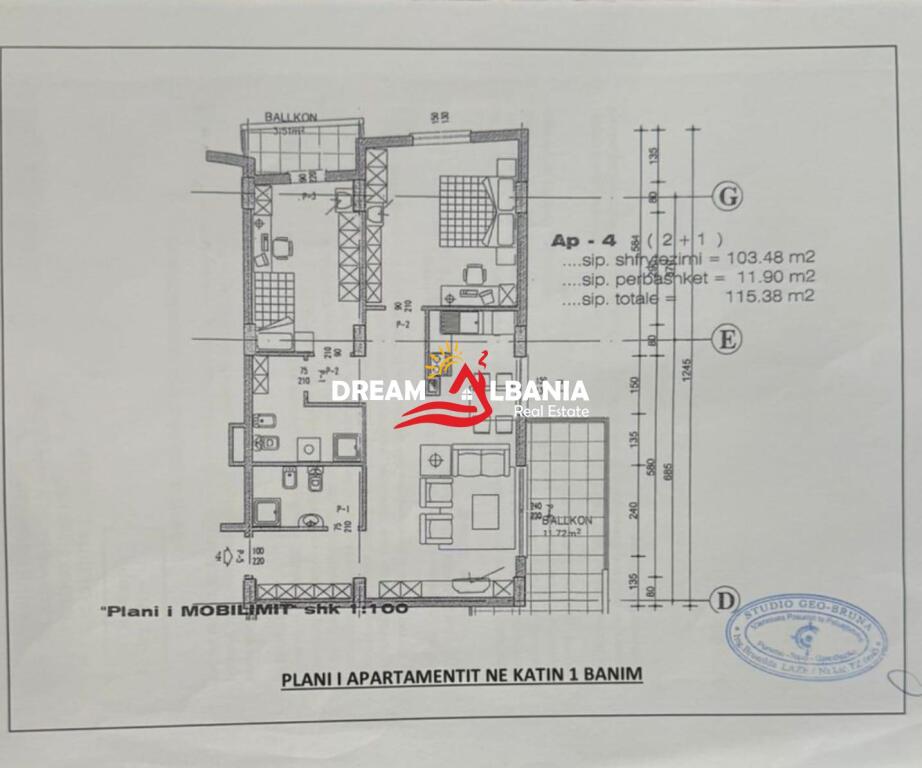 Apartament 2+1+2 Ne Shitje Te Selvia (ID 41212037)
