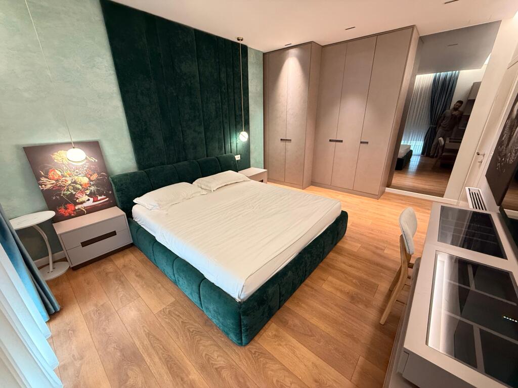 📢 For Rent – Apartment 2+1 + Parking  📍 Center of Tirana, near the 9-storey buildings, beginning of Dibra Street