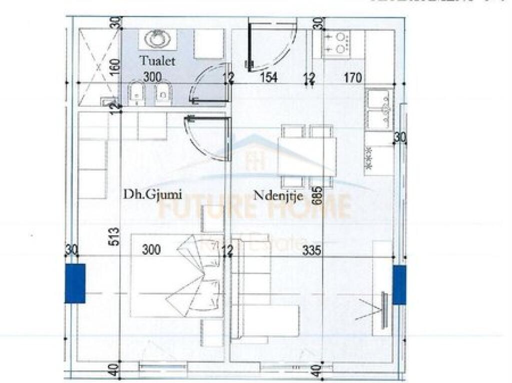 Shitet, Apartament 1+1, Tirana Entry 2, Tiranë