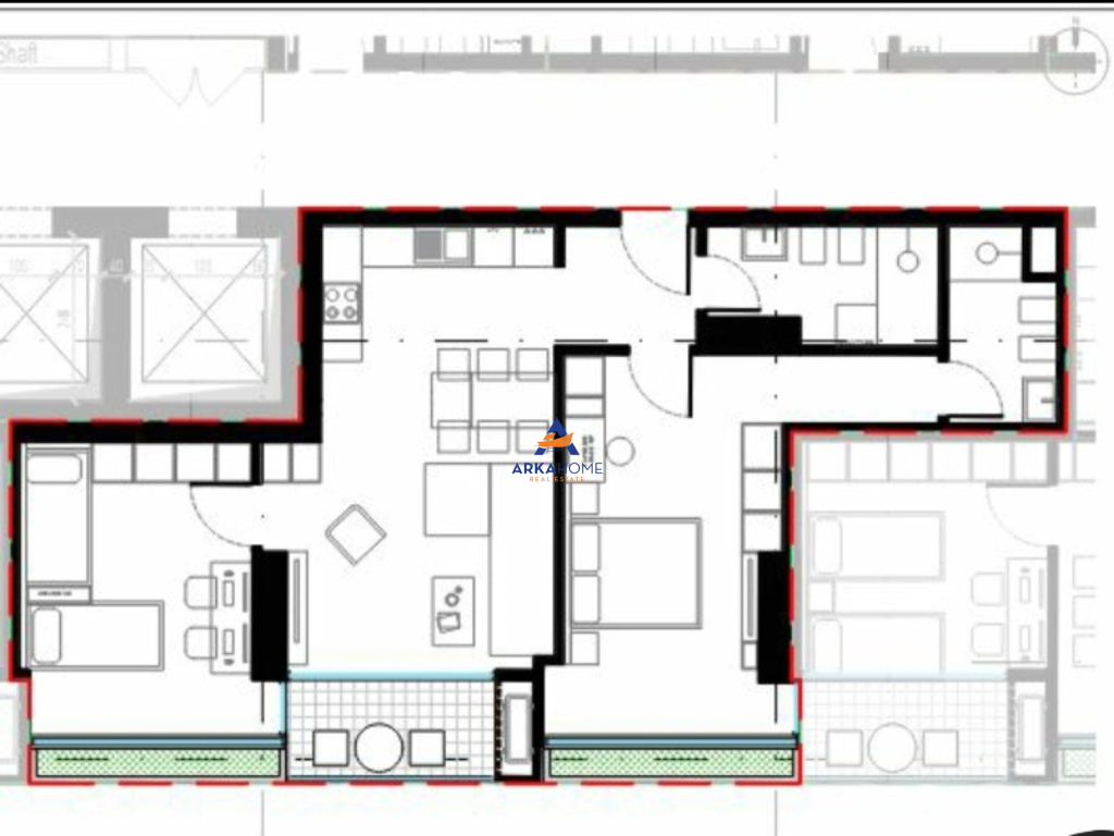 IN VENDITA APPARTAMENTO 2+1+BALCONE "LION RESIDENCE 2, VIA DRITAN HOXHA" 228.000 EURO.