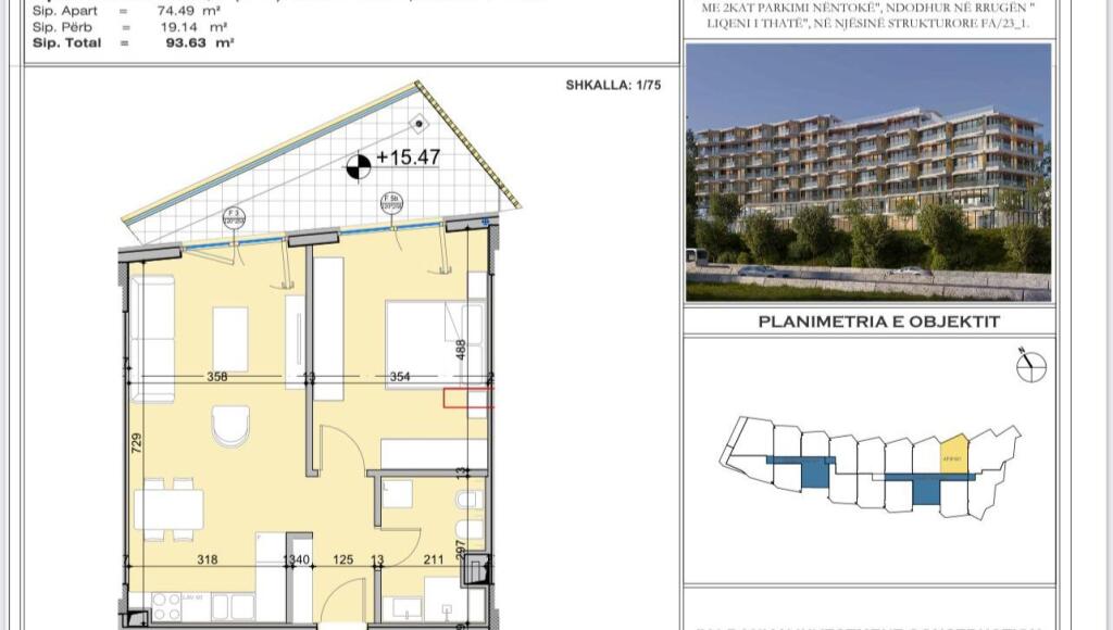SHITET APARTAMENT 1+1 LIQENI THATE 267.000 EURO