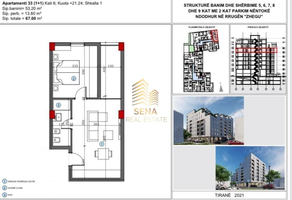For sale, Apartment 1+1, Ali Demi, 120,000 Euro