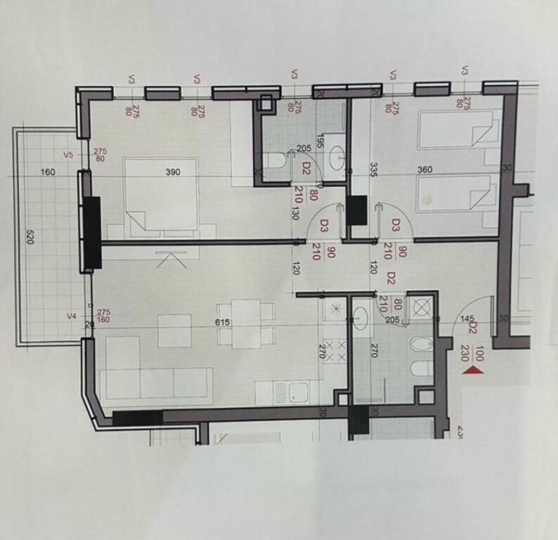 Apartment 2+2 for Sale in Don Bosco 158,500+ 2 Parking Spaces with price 46,000 €