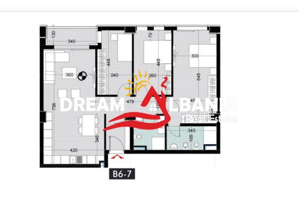 Appartamento 3+1+2 In Vendita A Paskuqan (ID 4131474)