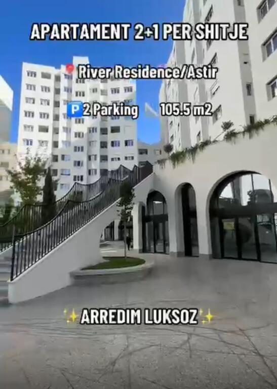 2+1 apartment with two parking spaces for sale at River Residence /Astir