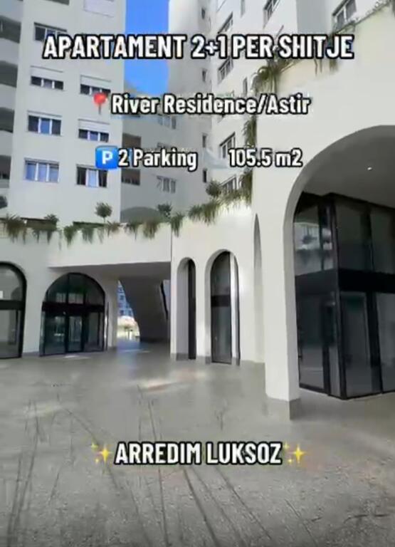 2+1 apartment with two parking spaces for sale at River Residence /Astir