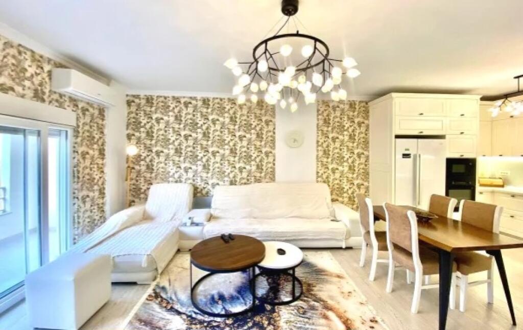 Apartment for rent 3+1+2wc&amp; 2 balconies (145m2) Elbasan street/ American embassy (first line of the building) Near the high school 1700 eu (including taxes)
