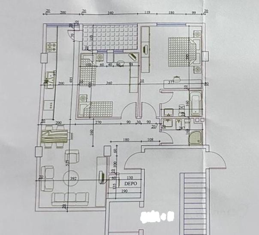 SHITET APARTAMENT 2+1+2 I PABANUAR KOMPLEKSI FRATARI, ASTIR!