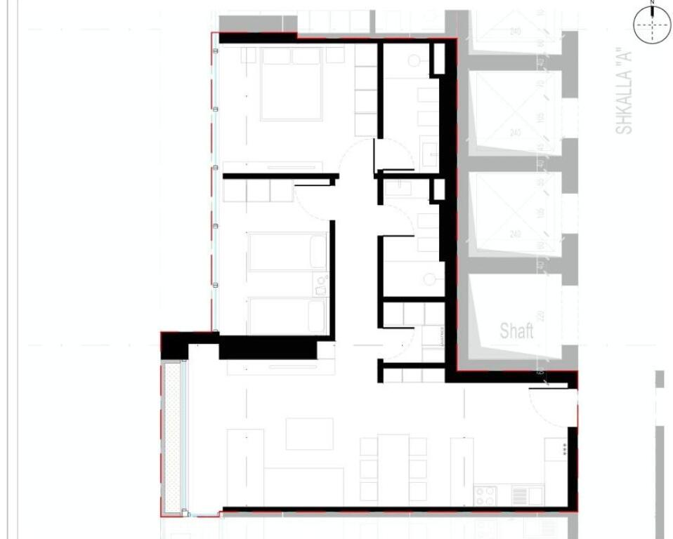 In vendita, Appartamento 2+1+2 Lion Park 2, Via Dritan Hoxha, Tirana.