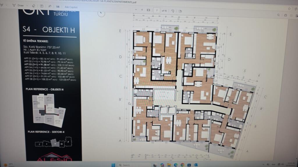 Apartament shitje 2+1,Kompleksi Turdiu!