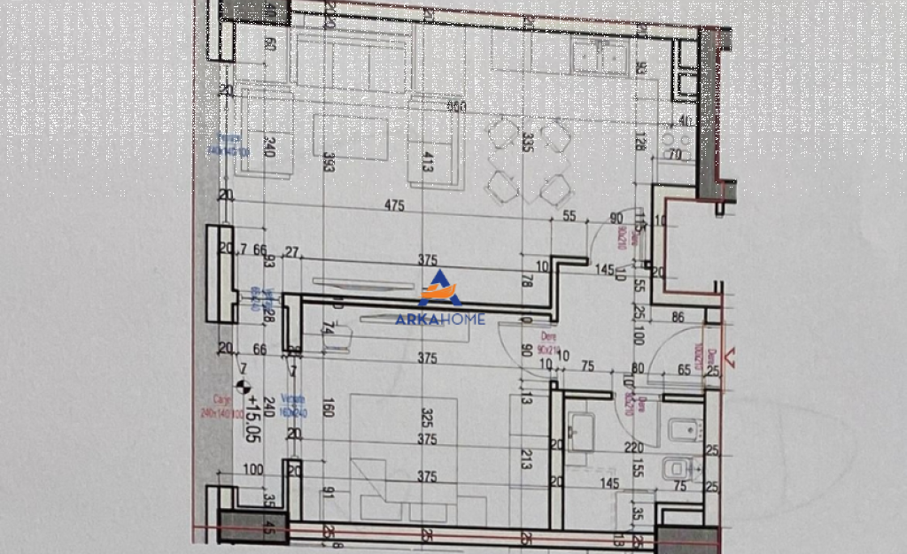 SHITET APARTAMENT 1+1+BALLKON "UNAZA E RE, URBAN GATE" 95.000 EURO