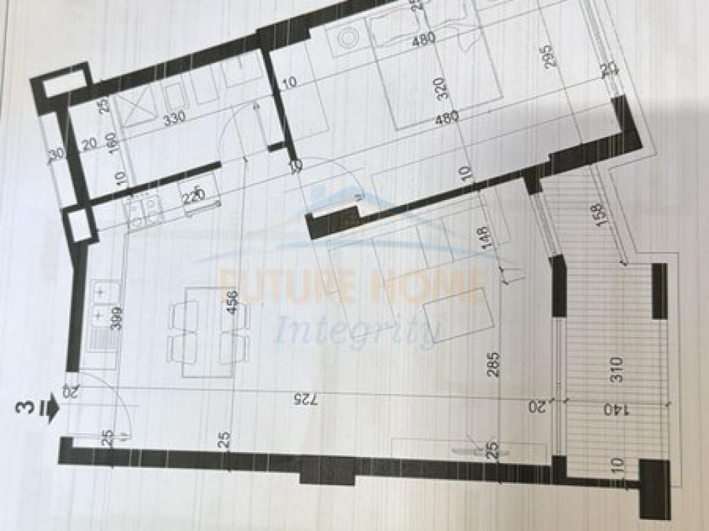 Shitet Apartament 1+1 City Residence Bulevardi i Ri