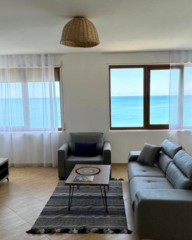 Super Apartment 1+1 with Fantastic Sea View for Rent, Durres