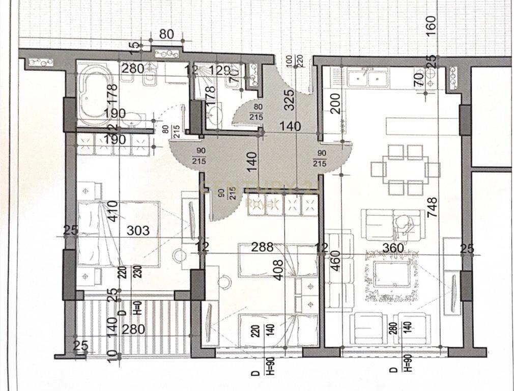 SHITET APARTAMENT 2+1+2 PRANE CASA ITALIA