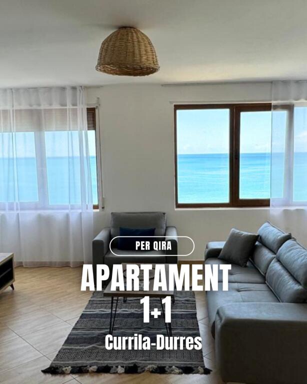 Super Apartment 1+1 with Fantastic Sea View for Rent, Durres