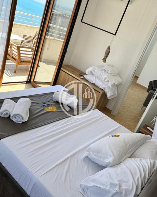 Super Apartment 1+1 with Fantastic Sea View for Rent, Durres