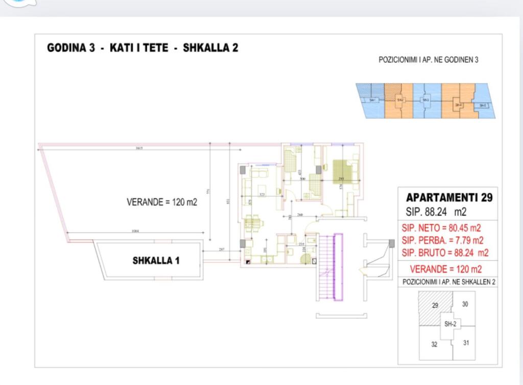 Apartment Astir 2+1 +Veranda for sale
