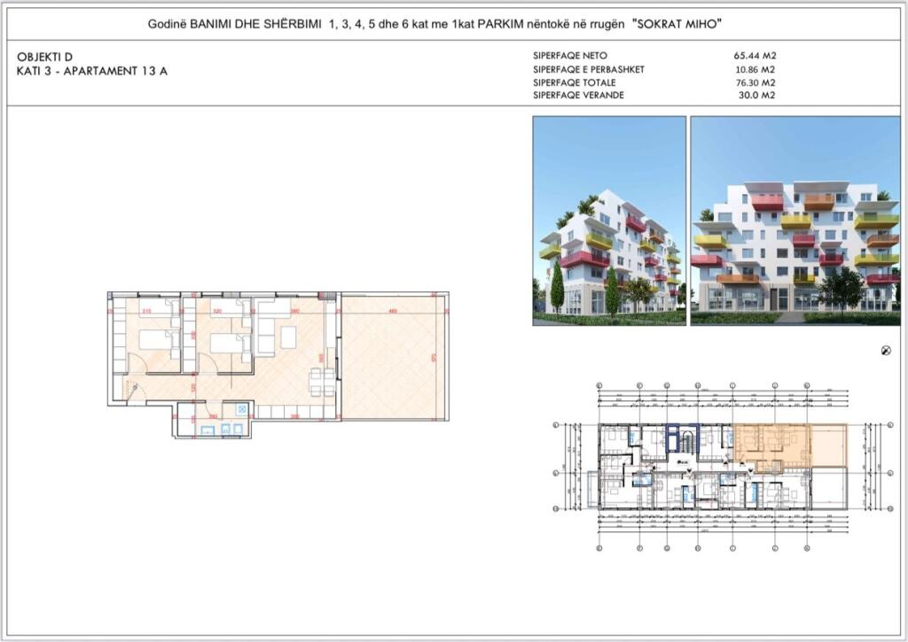 For sale 2+1, near urban gate in Astir, price 140,000 euros