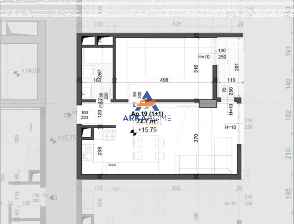 SHITET APARTAMENT 1+1+BALLKON "MEI’S RESIDENCE,ISH FUSHA AVIACIONIT" 113.000 EURO