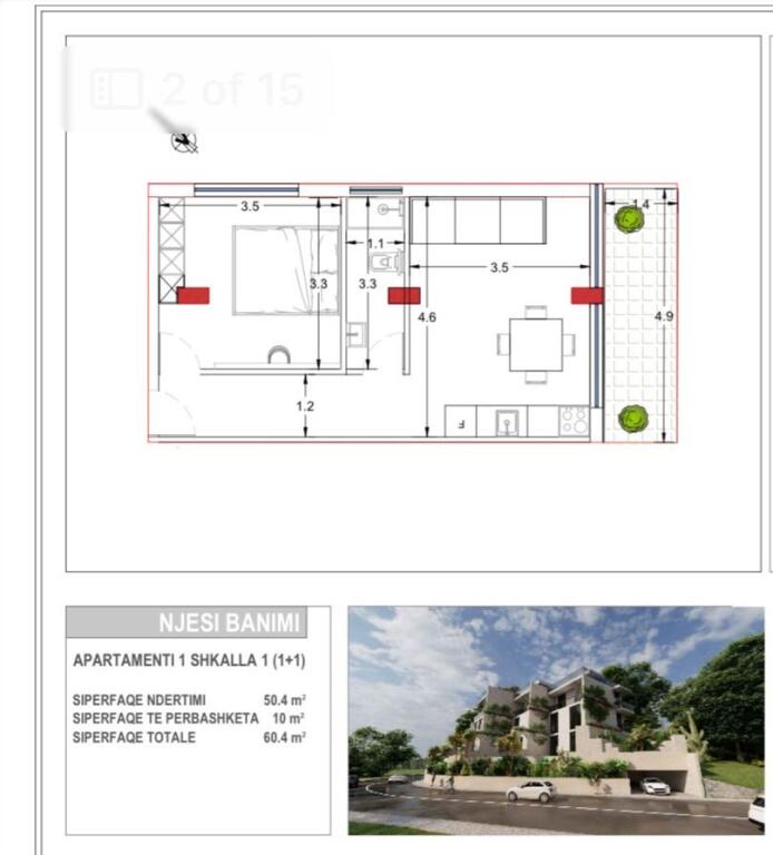 Apartment for sale 1+1/Radhime