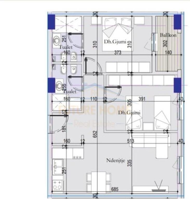 For sale, Apartment 2+1+2, Tirana Entry 2.