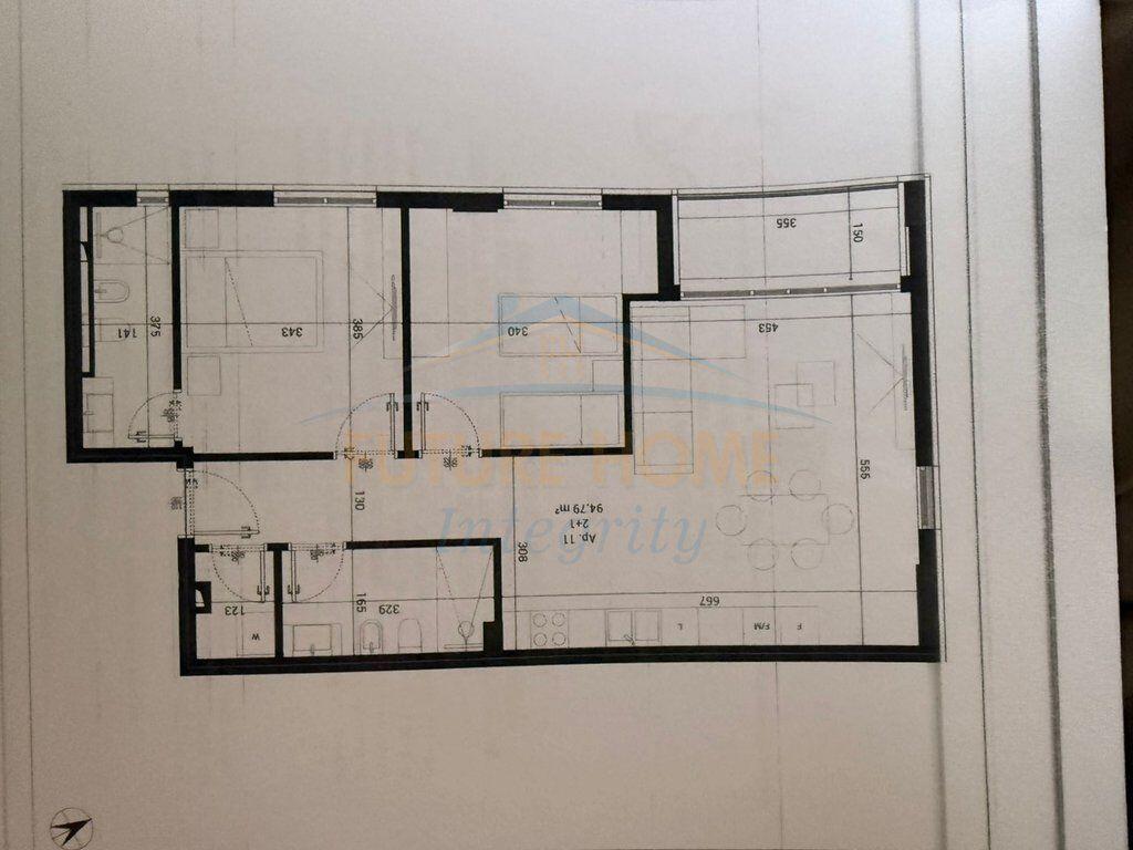 Shitet, Apartament 2+1+2, Park Houses Residence, Tiranë.