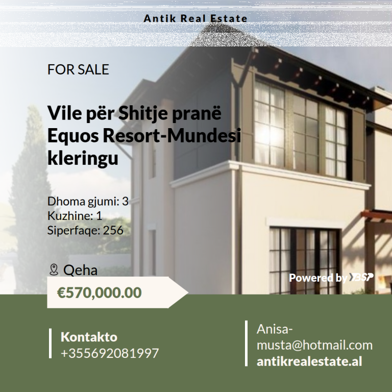 Villa for sale - Barter opportunity near Equos Resort