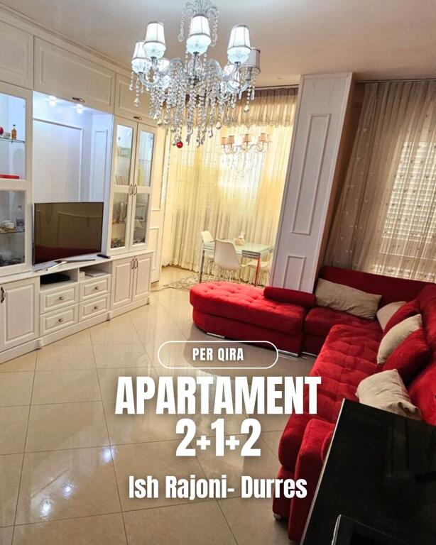 Apartment 2+1+2 for Rent in Neighborhood 6, Former Police District, Durres.