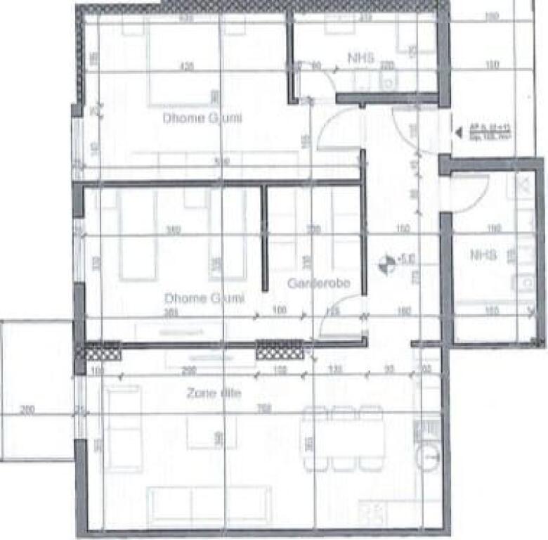 Apartament 2+1+2WC ne Shitje tek Porta Tirana e Re Rezidenc (ID 41212105)
