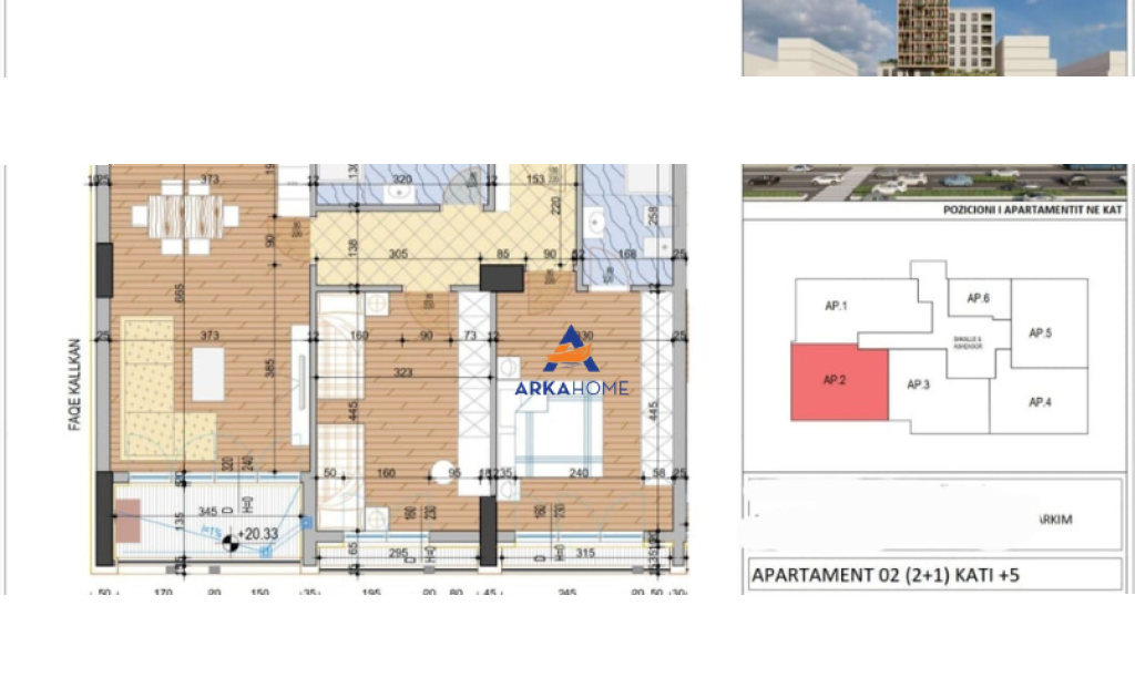 FOR SALE APARTMENT 2+1+BALCONY "DRITAN HOXHA STREET, LAPRAKE" 192,941 EURO